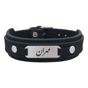 دستبند نقره مردانه ترمه ۱ مدل مهران کد dcsf0280
